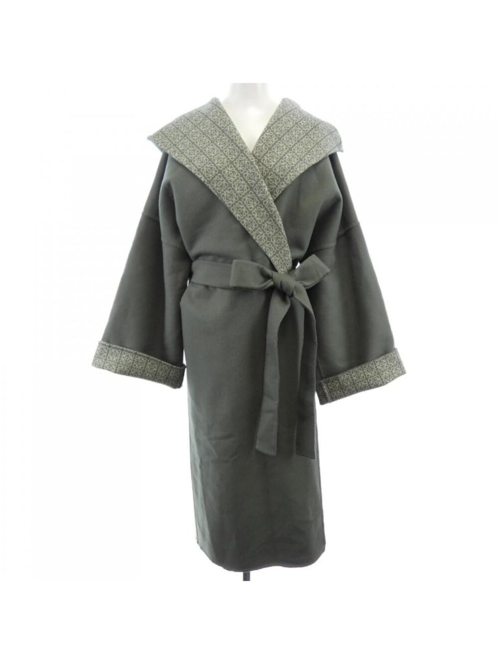 Loewe Anagram Coat Green